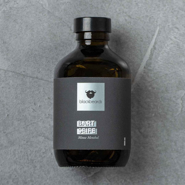 blackbeards Bartseife Minze Menthol 200ml ❤️ Bartshampoo & Bartseife jetzt kaufen bei blackbeards, deinem Onlineshop für Bartpflege 1