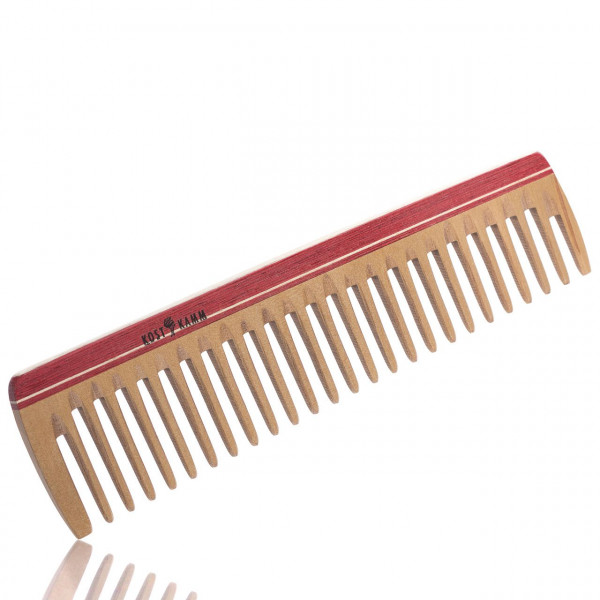 Kost Kamm Kamm mit buntem Rücken aus Holz (grob) ❤️ Bartkämme jetzt kaufen bei blackbeards, deinem Onlineshop für Bartpflege 1