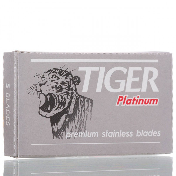 Tiger Rasierklingen Platinum, Double Edge (5 Stk.) ❤️ Rasierklingen jetzt kaufen bei blackbeards, deinem Onlineshop für Rasur