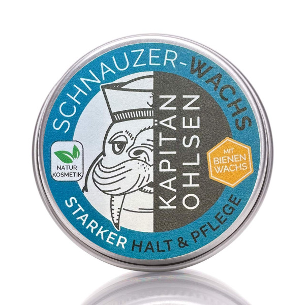 Kapitän Ohlsen Bartwichse Schnauzer-Wachs 30g ❤️ Bartwichse jetzt kaufen bei blackbeards, deinem Onlineshop für Bartpflege 1