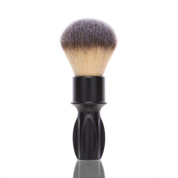 RazoRock Rasierpinsel 400 mit schwarzem Griff aus Aluminium, veganes Pinselhaar ❤️ Rasierpinsel jetzt kaufen bei blackbeards, deinem Onlineshop für Rasur