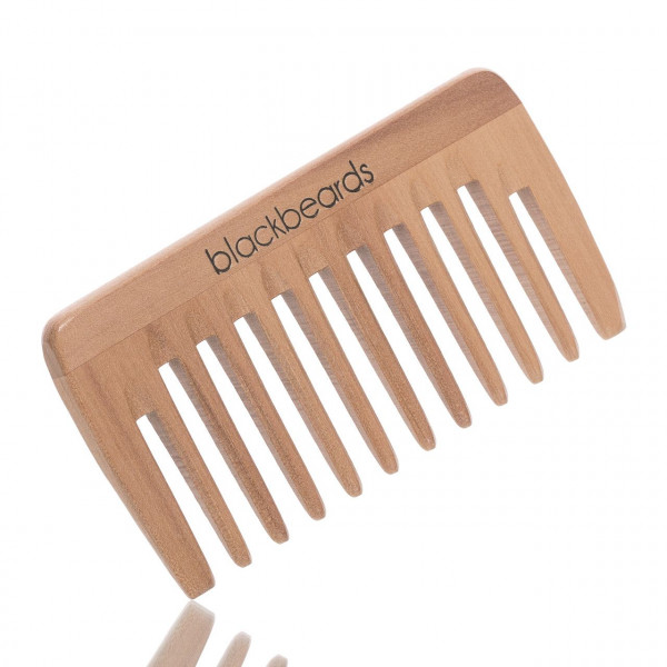 blackbeards Bartkamm aus Ahornholz mit grober Zahnung ❤️ Bartkämme jetzt kaufen bei blackbeards, deinem Onlineshop für Bartpflege 1
