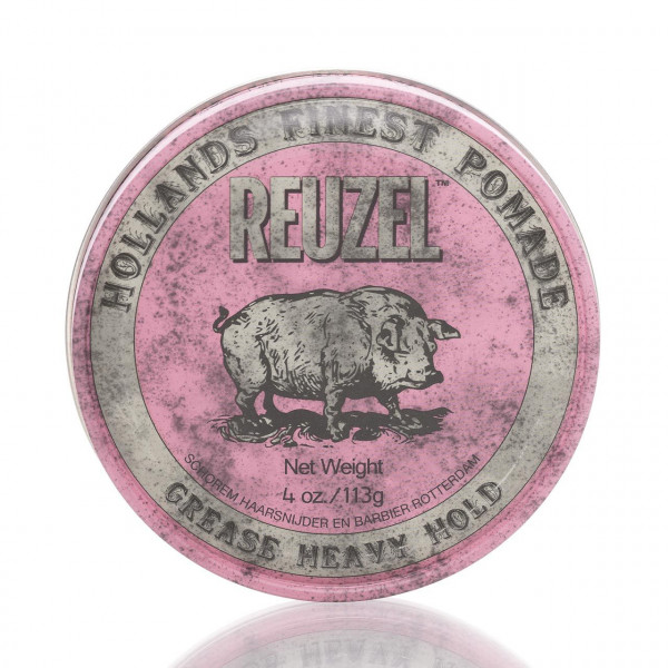 Reuzel Pomade Pink - Grease Heavy Hold 113g ❤️ Haarpomade jetzt kaufen bei blackbeards, deinem Onlineshop für Haarpflege