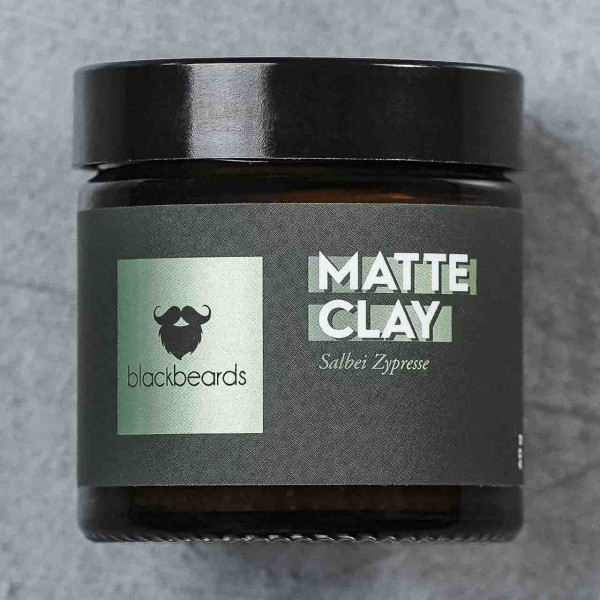 blackbeards Matte Clay Salbei Zypresse 60g ❤️ Haarpomade jetzt kaufen bei blackbeards, deinem Onlineshop für Haarpflege 1