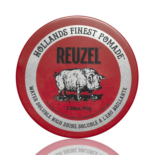 Reuzel Haarpomade Red Water Soluble High Sheen, wasserbasiert 95g ❤️ Haarpomade jetzt kaufen bei blackbeards, deinem Onlineshop für Haarpflege