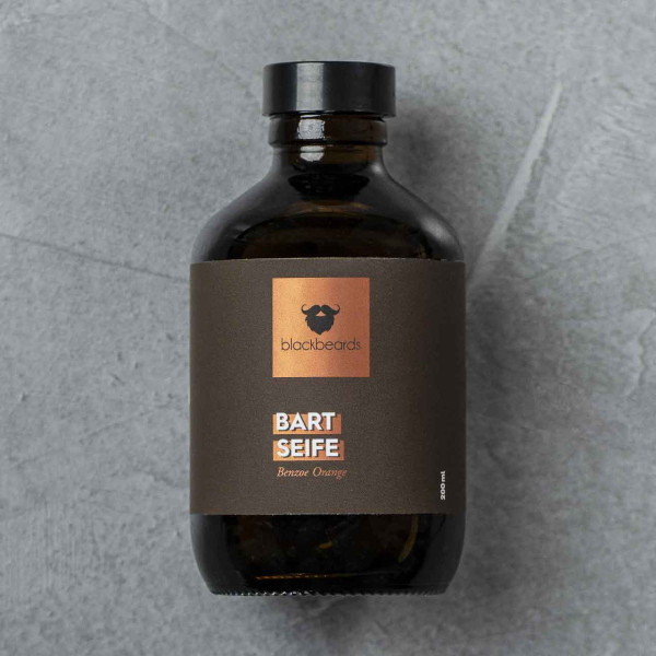 blackbeards Bartseife Benzoe Orange 200ml ❤️ Bartshampoo & Bartseife jetzt kaufen bei blackbeards, deinem Onlineshop für Bartpflege 1