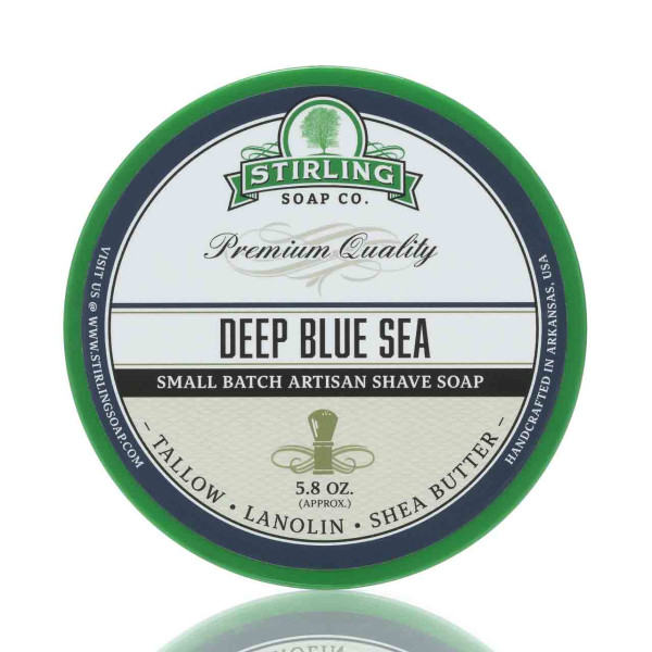 Stirling Soap Company Rasierseife Deep Blue Sea 170ml ❤️ Rasierseife jetzt kaufen bei blackbeards, deinem Onlineshop für Rasur 1