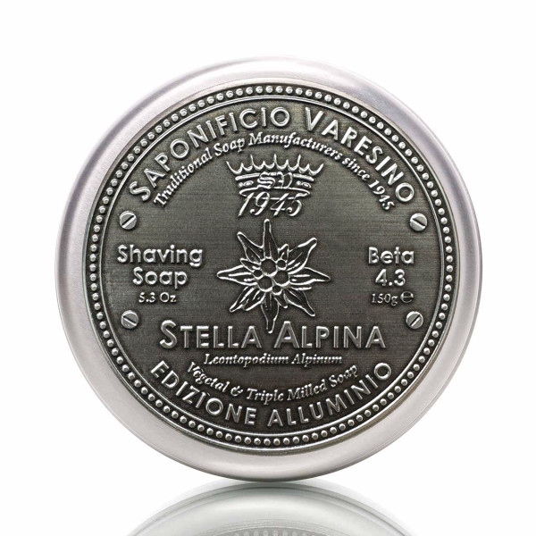 Saponificio Varesino Rasierseife Stella Alpina Beta 4.3 in Metaldose 150g ❤️ Rasierseife jetzt kaufen bei blackbeards, deinem Onlineshop für Rasur 1