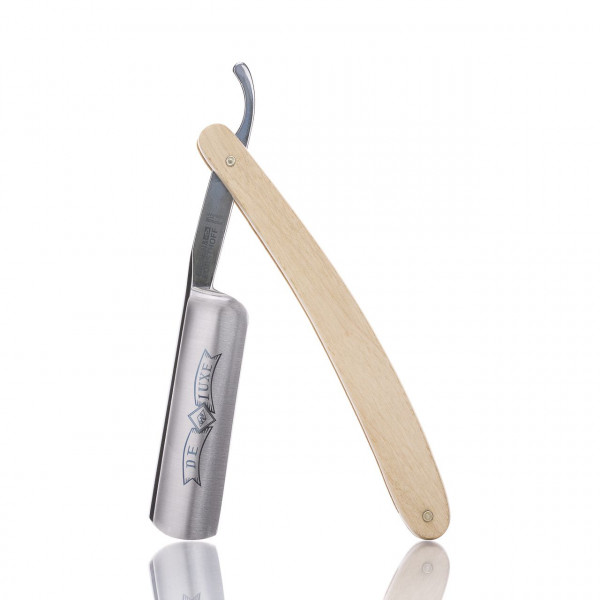 Giesen & Forsthoff Rasiermesser Timor 395 6/8" mit Heft aus Weißbuchenholz, Rundkopf ❤️ Rasiermesser jetzt kaufen bei blackbeards, deinem Onlineshop für Rasur 1