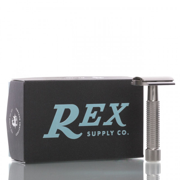 Rex Supply Co. Rasierhobel Envoy aus Edelstahl, geschlossener Kamm, Double Edge ❤️ Rasierhobel jetzt kaufen bei blackbeards, deinem Onlineshop für Rasur 1