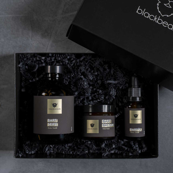 blackbeards Bartpflege Set Prachtbart für den Vollbart | Limitierte Geschenkverpackung ❤️ Bartpflege Sets jetzt kaufen bei blackbeards, deinem Onlineshop für Bartpflege 1