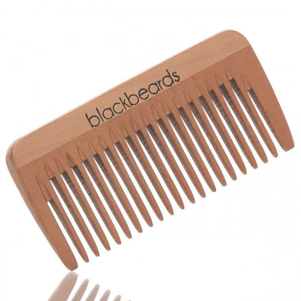 blackbeards Bartkamm aus Ahornholz mit mittlerer Zahnung ❤️ Bartkämme jetzt kaufen bei blackbeards, deinem Onlineshop für Bartpflege 1