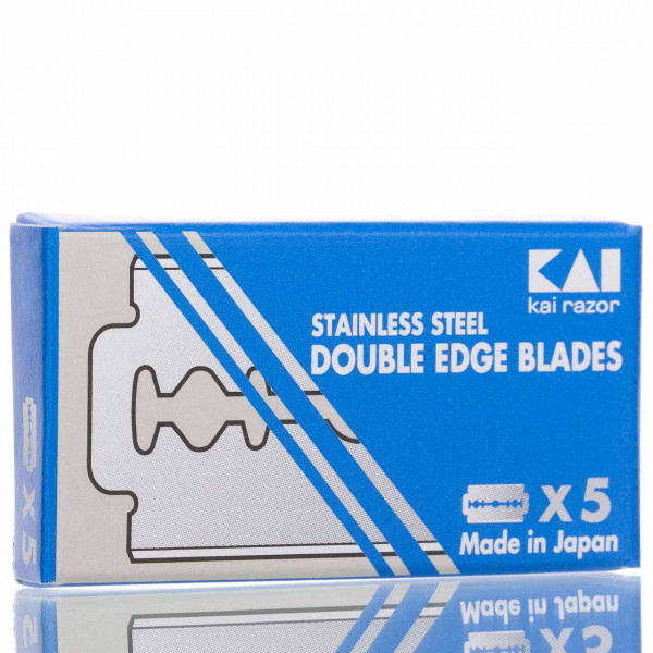 Kai Razor Rasierklingen Stainless Steel, Double Edge Blades (5 Stk.) ❤️ Rasierklingen jetzt kaufen bei blackbeards, deinem Onlineshop für Rasur
