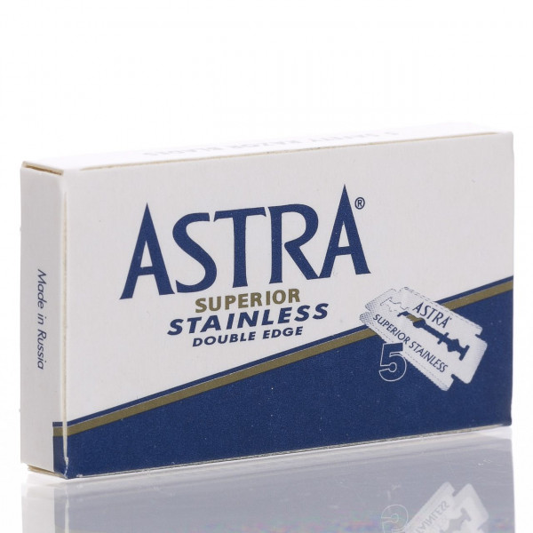 Astra Rasierklingen Superior Stainless, Double Edge (5 Stk.) ❤️ Rasierklingen jetzt kaufen bei blackbeards, deinem Onlineshop für Rasur