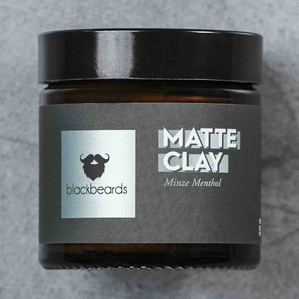 blackbeards Matte Clay Minze Menthol 60g ❤️ Haarpomade jetzt kaufen bei blackbeards, deinem Onlineshop für Haarpflege 1