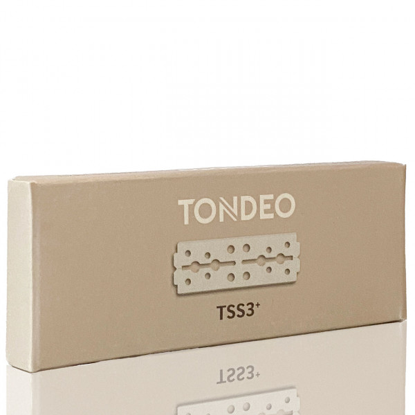 Tondeo Rasierklingen TSS3, Double Edge 65mm (10 Stk.) ❤️ Rasierklingen jetzt kaufen bei blackbeards, deinem Onlineshop für Rasur