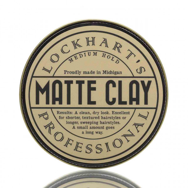 Lockhart's Authentic Pomade Matte Clay 105g ❤️ Haarpomade jetzt kaufen bei blackbeards, deinem Onlineshop für Haarpflege 1