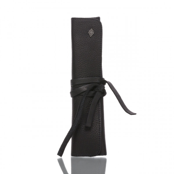 Giesen & Forsthoff Rolltasche aus Leder für Rasiermesser, schwarz ❤️ Rasiermesser jetzt kaufen bei blackbeards, deinem Onlineshop für Rasur 1
